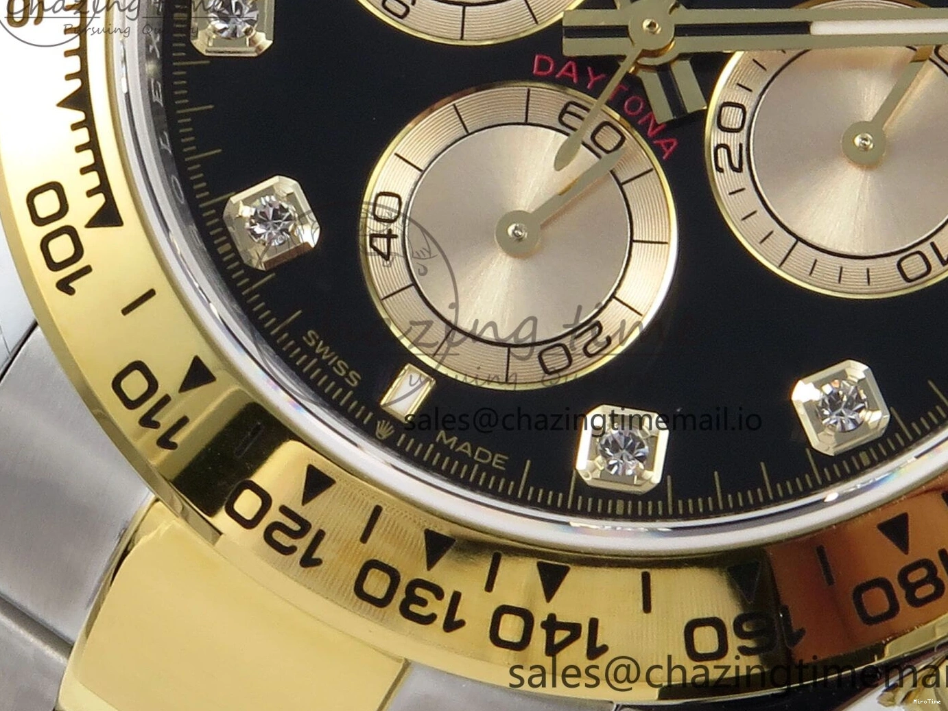 MiroTime 0128 Daytona 126503 QF 1:1 Best Edition Black YG Dial on SS YG Braclet SH4131 V Colorful 719